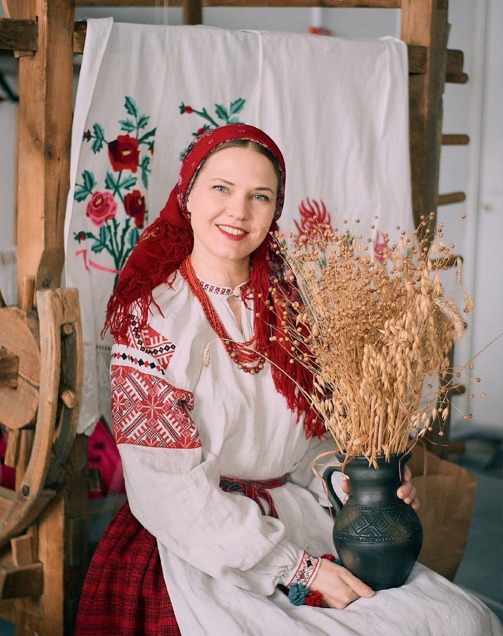 Women in Slavic costumes in Sao Jose dos Campos