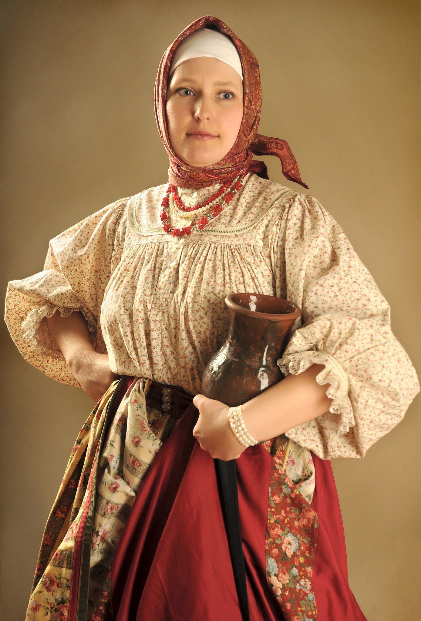 Girls in Slavic costumes in Sao Jose dos Campos